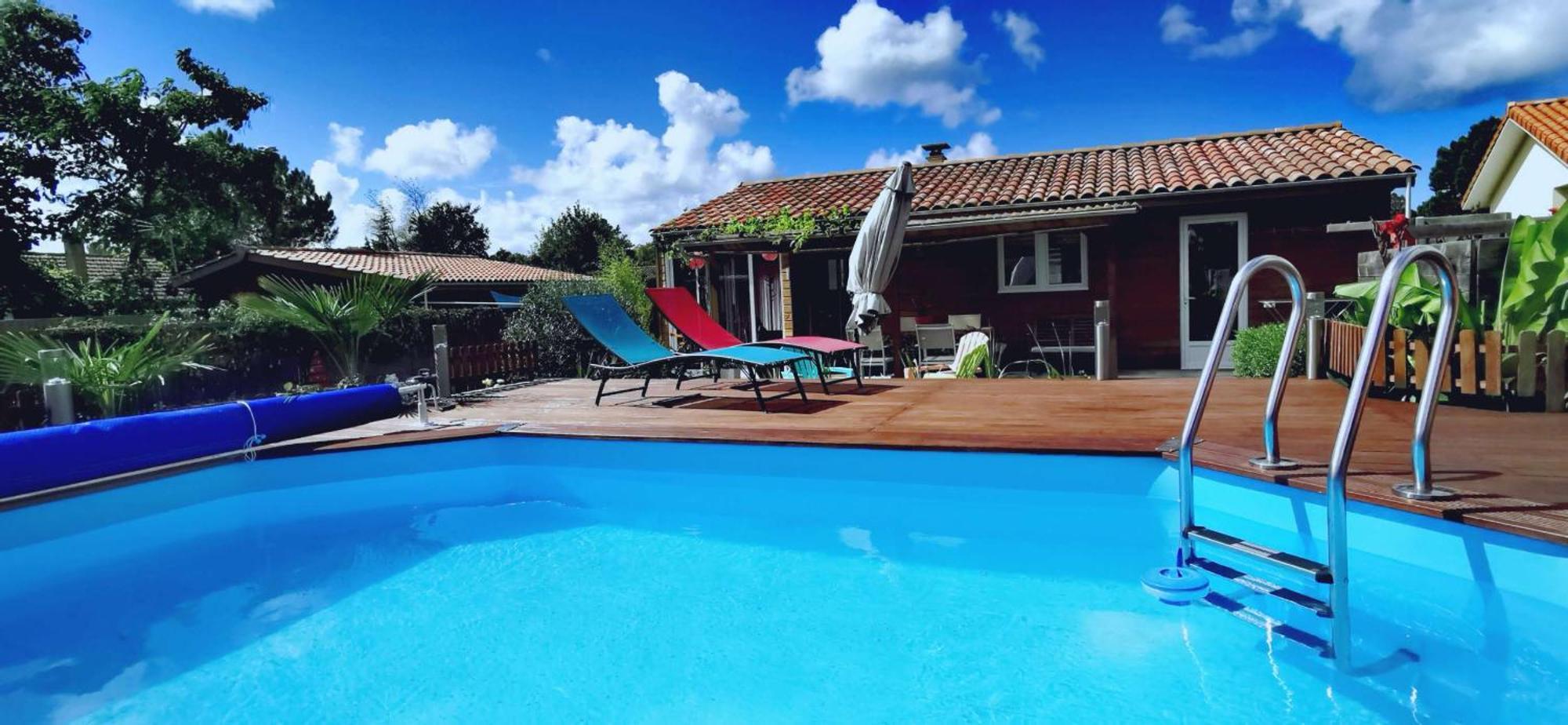 Maison & Piscine Prives,Plages Ocean Et Lac A 10 Kms Linxe Экстерьер фото